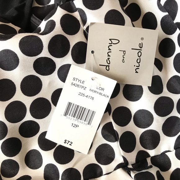 Danny & Nicola Polka Dot Fit & Flare Dress Sz 12P - Picture 8 of 8